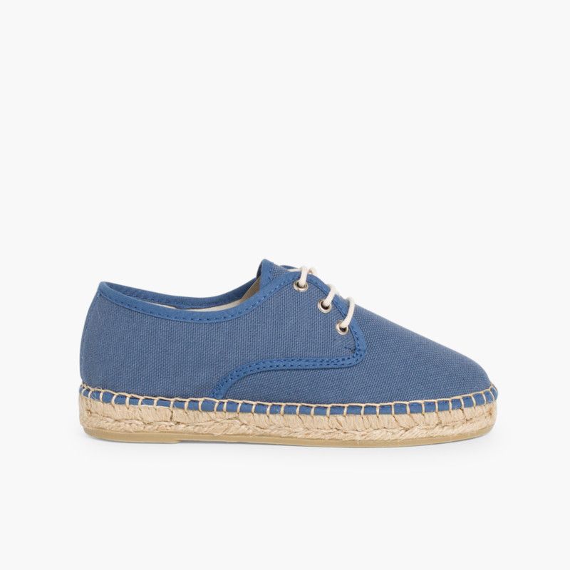 Blucher di tela con base espadrillas