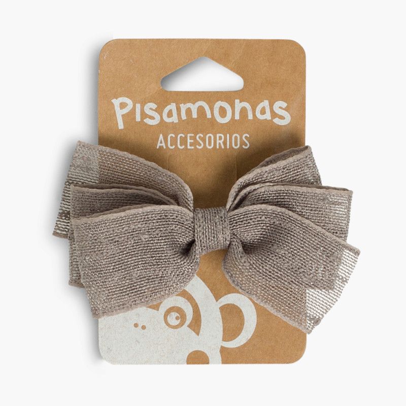 Fermaglio per Capelli Fiocco Rafia