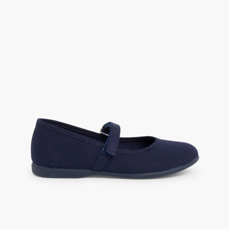 Scarpe Bambina Tela chiusura a strappo fino