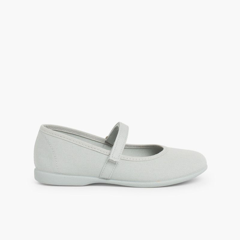 Scarpe Bambina Tela chiusura a strappo fino