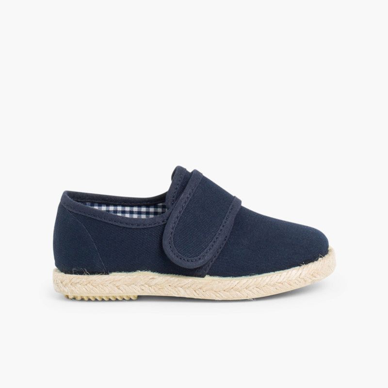 Scarpe Blucher chiusura a strappo Suola in Corda