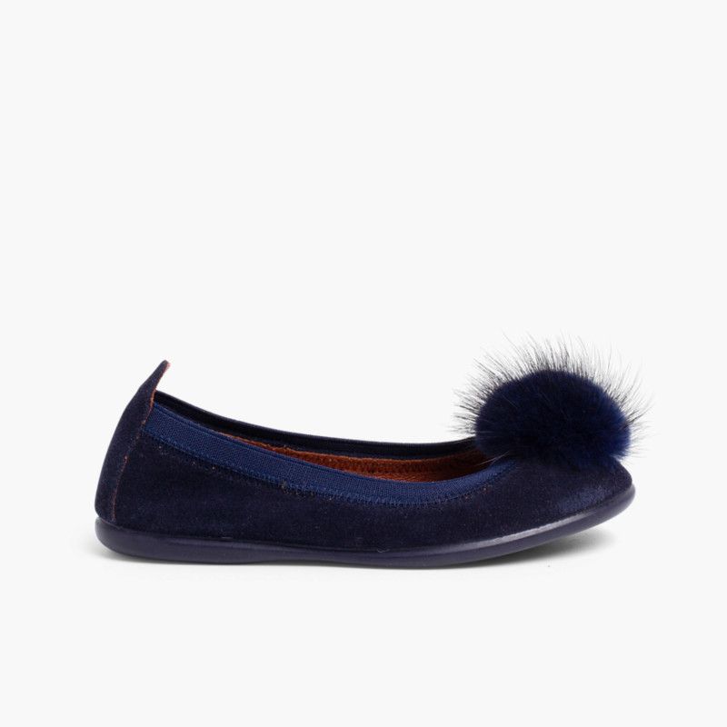 Ballerine con pompon bambina e donna