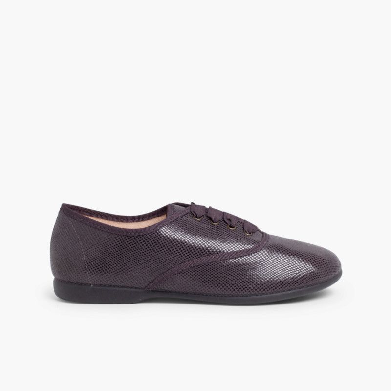  Blucher bambina e donna effetto serpente