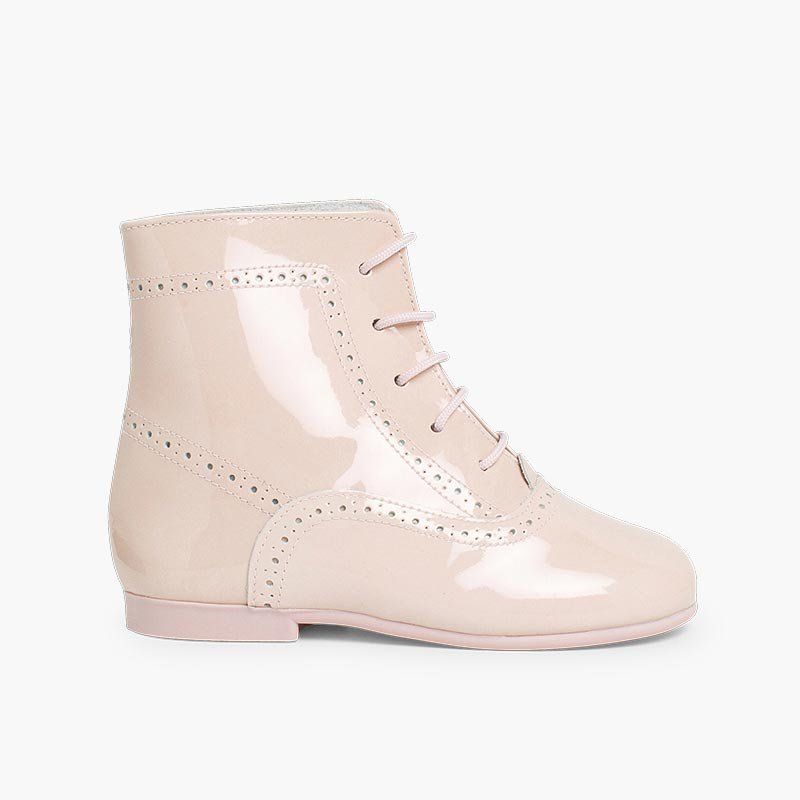 Stivali tronchetti per Bambina vernice