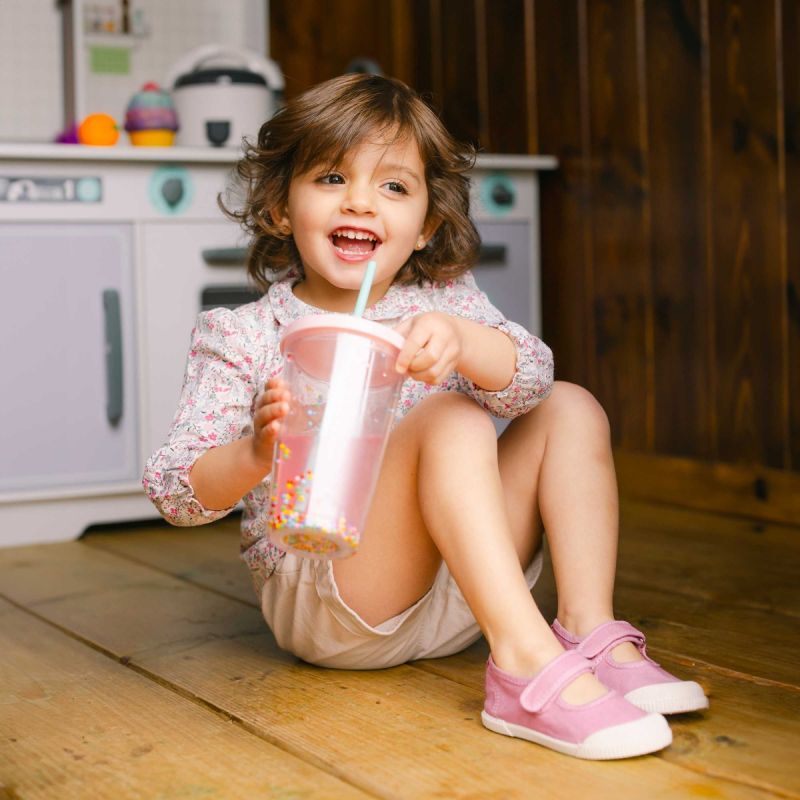 Ballerine con cinturino barefoot in tela lavata