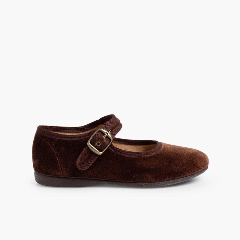 Scarpe bambina Velluto Fibbia