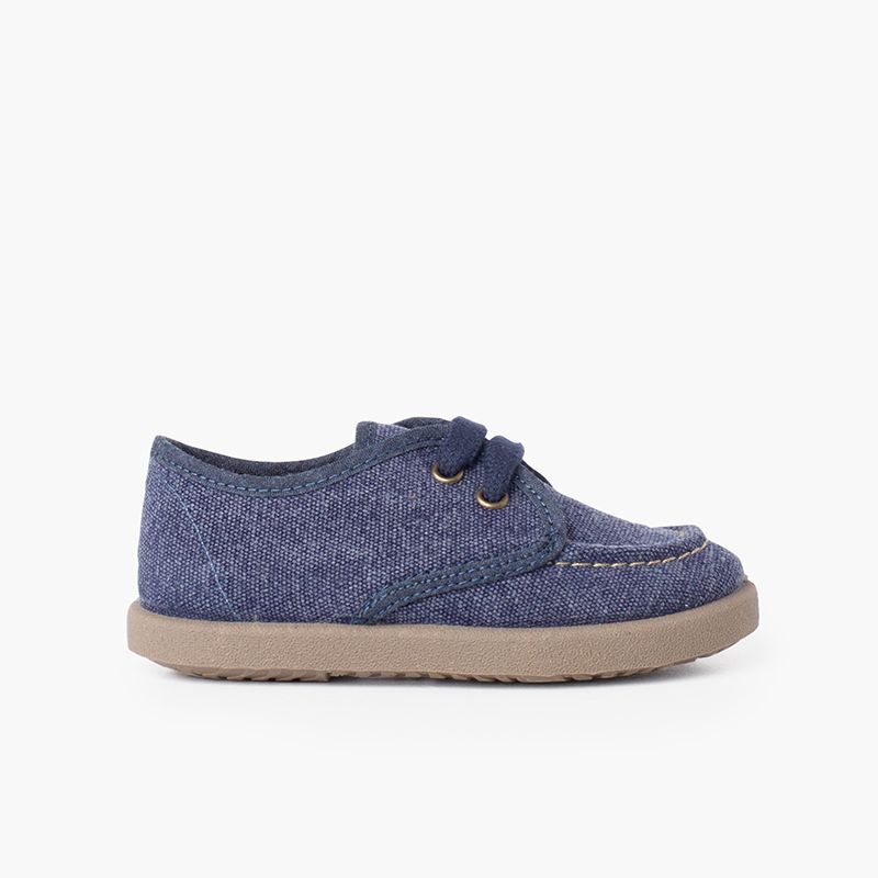 Scarpe da Barca Tela Casual Suola Sport