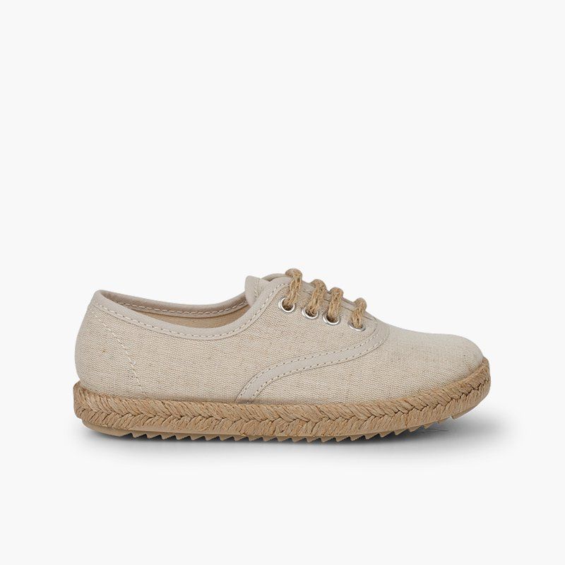 Scarpe bambino suola e lacci iuta