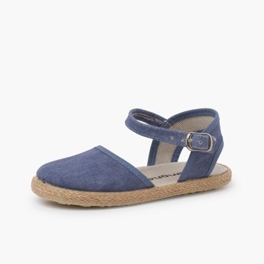 Espadrillas Donna Pisamonas Con Fibbia – Suola In Gomma, Cotone Di Qualità E Made In Spain - 4