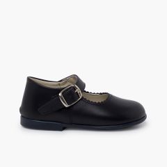 Scarpe primi passi Bambina Pelle Fibbia  Blu
