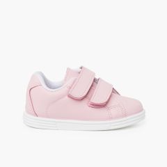 Scarpe sportive Neonato e Bambino Pelle Lavabile  Rosa