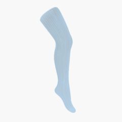 Collant Bambina Traforati Azzurro Pastello
