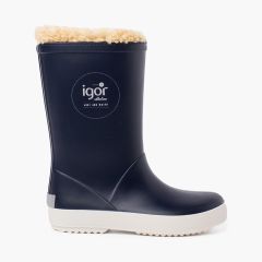  Stivali da pioggia interni in shearling per bambini Blu