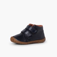 Stivali in pelle da bambino con doppia punta rinforzata Blu