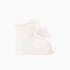 Stivaletti calzino neonato con fiocco Cava