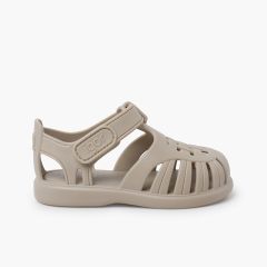 Sandali ragnetti con chiusura a strappo Tobby Solid Sabbia
