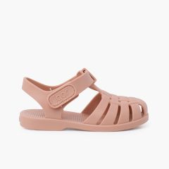Sandali ragnetti per bambini con colori in polvere Rosa Pastello