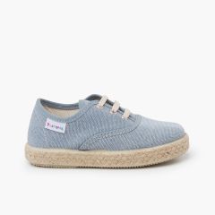 Sneakers in tela con lacci e suola espadrillas Oceano