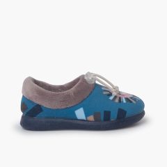 Pantofole regolabili Leon Azzurro