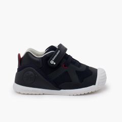 Sneakers Biomecanics chiusura aderente lacci elastici Blu