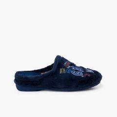 Pantofole tipo zoccolo gaming Blu