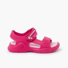 Sandali d'acqua Biomecanics chiusura a strappo Fucsia