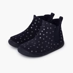 Stivaletti barefoot elastici e stelle Blu