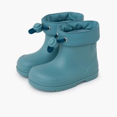 Stivali da pioggia barefoot cordino regolabile Turchese