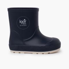 Stivali da pioggia yogi nautico barefoot  Blu