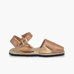 Sandali avarcas metallizzate morbide suola flessibile Bronzo