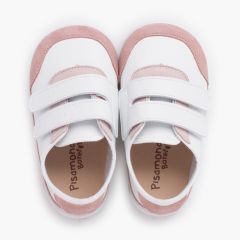Sneakers barefoot combinate Bianco e Rosa