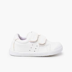 Sneakers sport barefoot scolastiche bambini Bianco