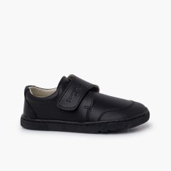 Scarpe Scuola Barefoot Bambino Punta Rinforzata Nero