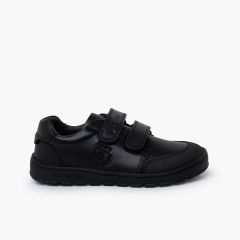 Scarpe sportive scolastiche barefoot strappo Garvalín Nero