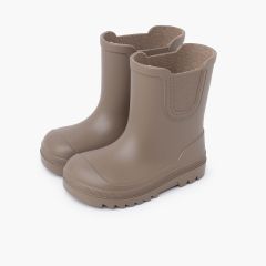 Stivali pioggia barefoot wide tipo Chelsea Taupe