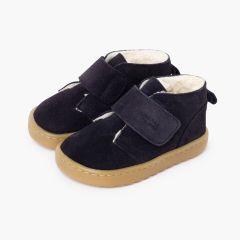 Stivaletti Blanditos pelle scamosciata fodera montone Blu