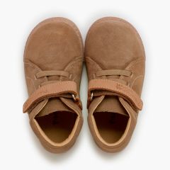 Stivaletti barefoot pelle scamosciata cinturino pelle e lacci Terra