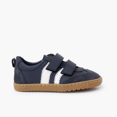 Scarpe sportive Blanditos bande laterali suola caramello Blu