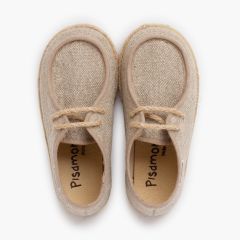 Scarpe da barca wallaby bambino juta Naturale