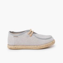 Scarpe da barca wallaby bambino juta Perla