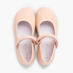Ballerine con cinturino Blanditos Cerimonia finitura opaca Nude