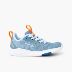 Sneakers Blanditos lacci tessuto a rete Blu jeans