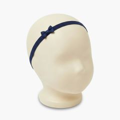 Cerchietto elastico bebè fiocco piccolo Blu