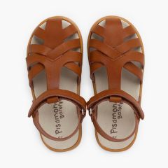 Sandali chiusi barefoot pelle nappa Cuoio