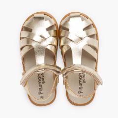 Sandali chiusi barefoot pelle nappa Oro