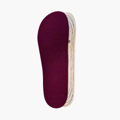 Solette barefoot termiche taglie grandi Bordeaux