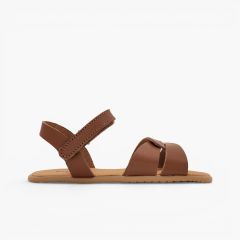 Sandali barefoot bambina fascia intrecciata Cuoio