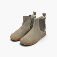 Stivaletti barefoot effetto pelle martellata Taupe
