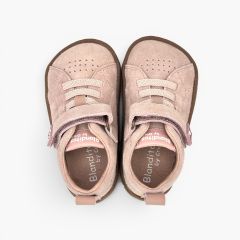 Sneakers Blanditos camoscio chiusura combinata primi passi Rosa