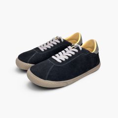 Sneakers barefoot effetto camoscio lacci contrasto Blu